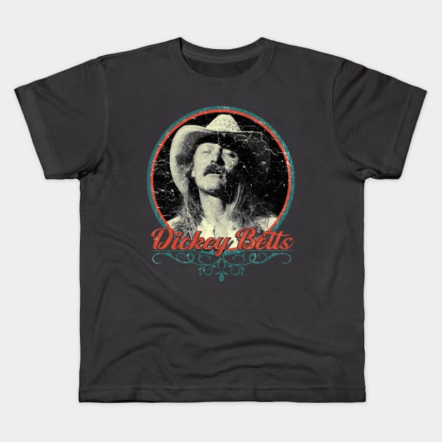 Dickey Betts Kids T-Shirt by Woodsnuts